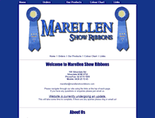 Tablet Screenshot of marellenshowribbons.com